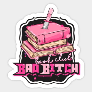 Bad Bitch Book Club, Book Aesthetic Sticker